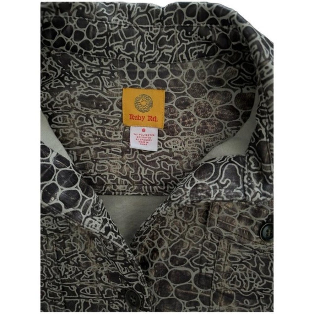 NWOT Ruby Rd. Unlined Button Down Jacket |‎ Size 6 - Picture 6 of 6